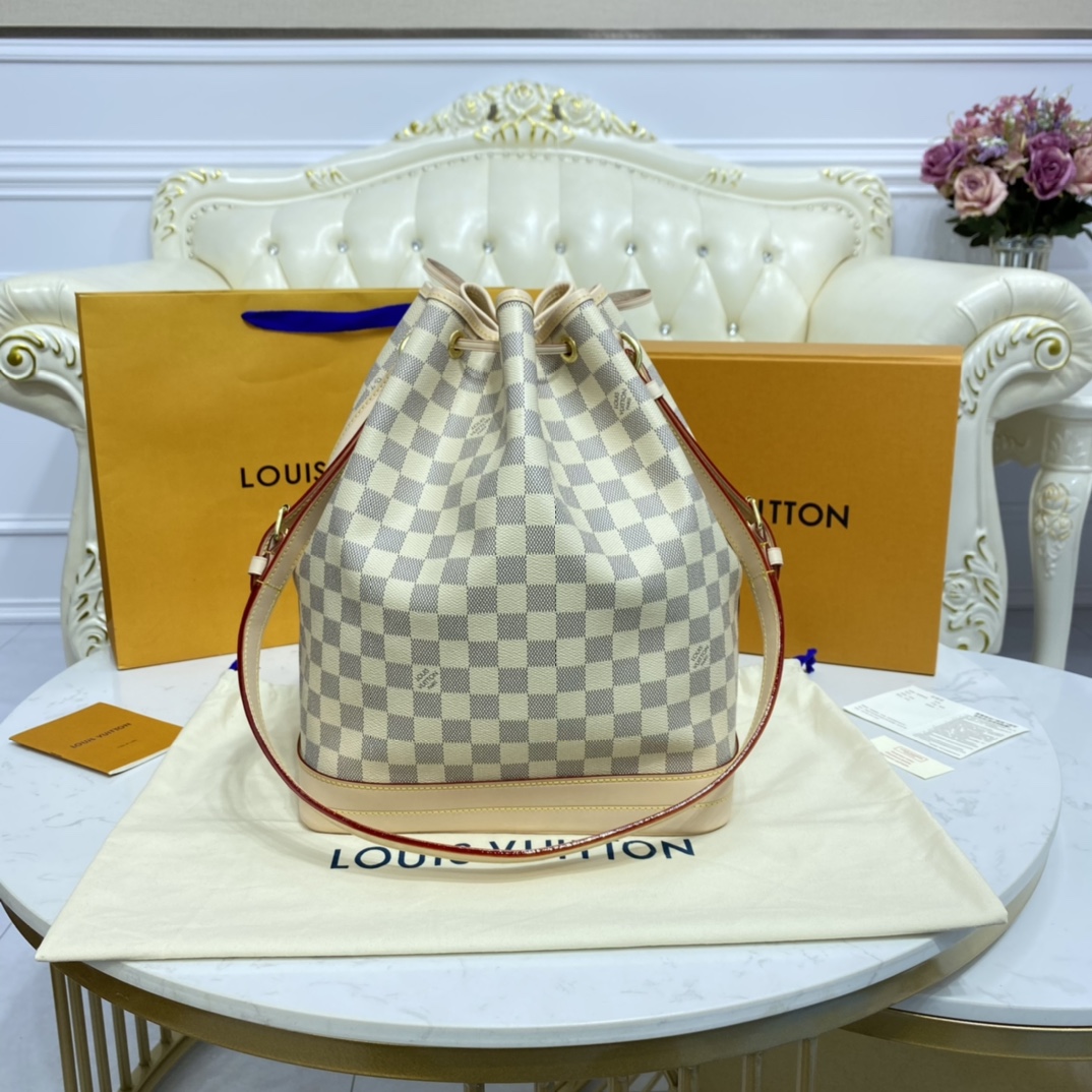 Louis Vuitton NOE Handbag Damier Azur N42222